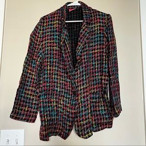 Multicolored Tweed Blazer